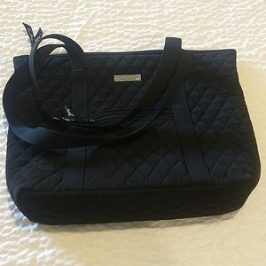 Vera Bradley Black Microfiber Tote